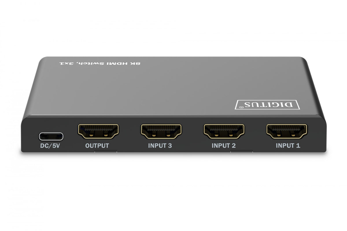 Commutateur HDMI 3x1, 8K/60Hz (4:4:4) avec HDR, 48 Gbps, HDCP 2.3