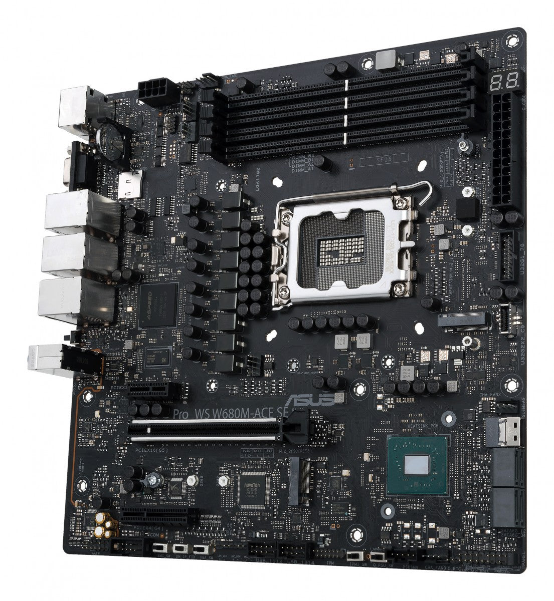 ASUS PRO WS W680M-ACE SE LGA1700 microATX 4DDR5 1xHDMI 1xDP 1xD-Sub 8xSATA 2xM.2