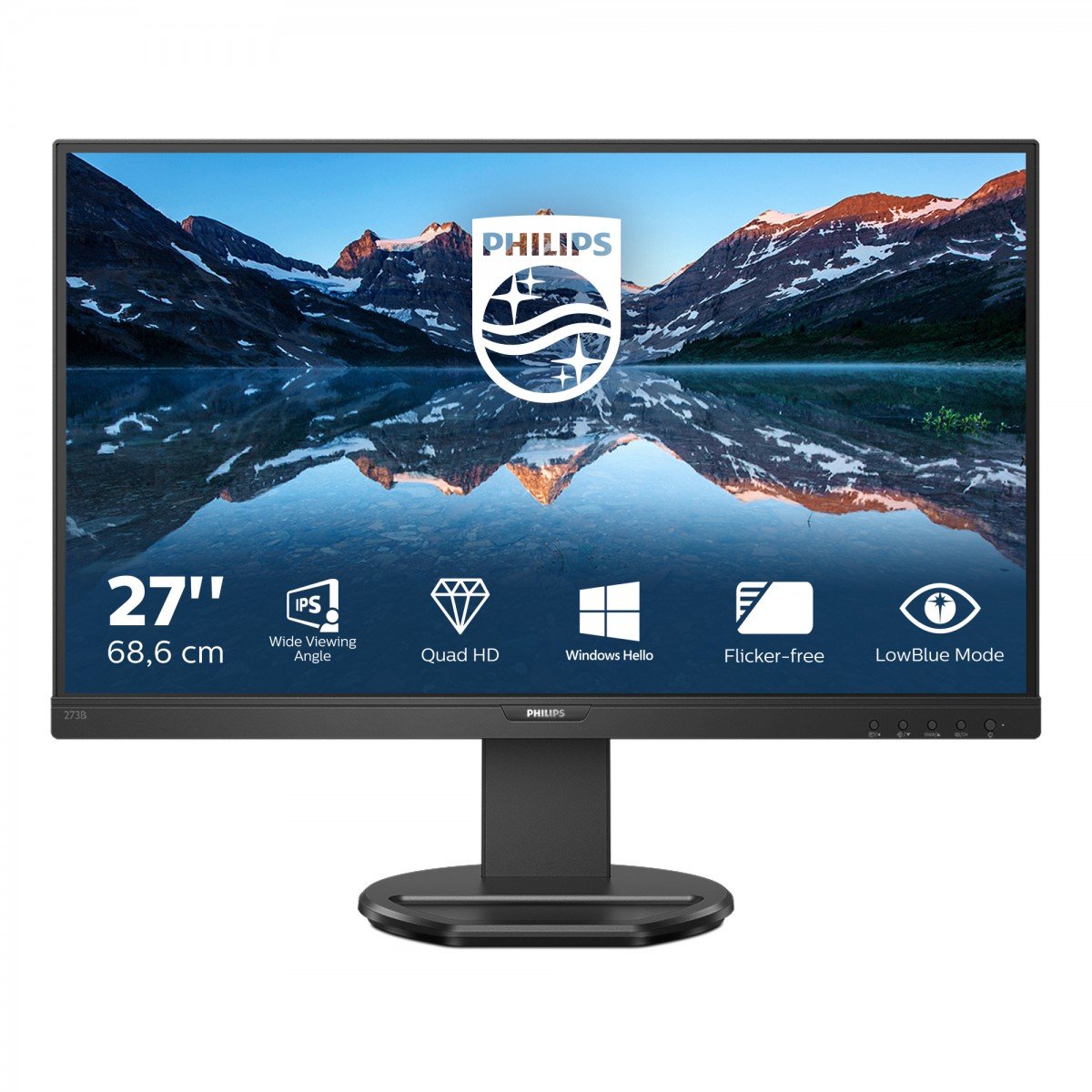 PHILIPS 276B9/00 27p IPS QHD 2560x1440 16:9 1000:1 350cd/m2 75Hz 4ms GtG USB HUB SPEAKER POWERSENSOR USB C DP HDMI