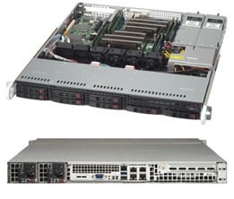 Supermicro CSE-113MFAC2-R606CB unité centrale Support Noir 600 W