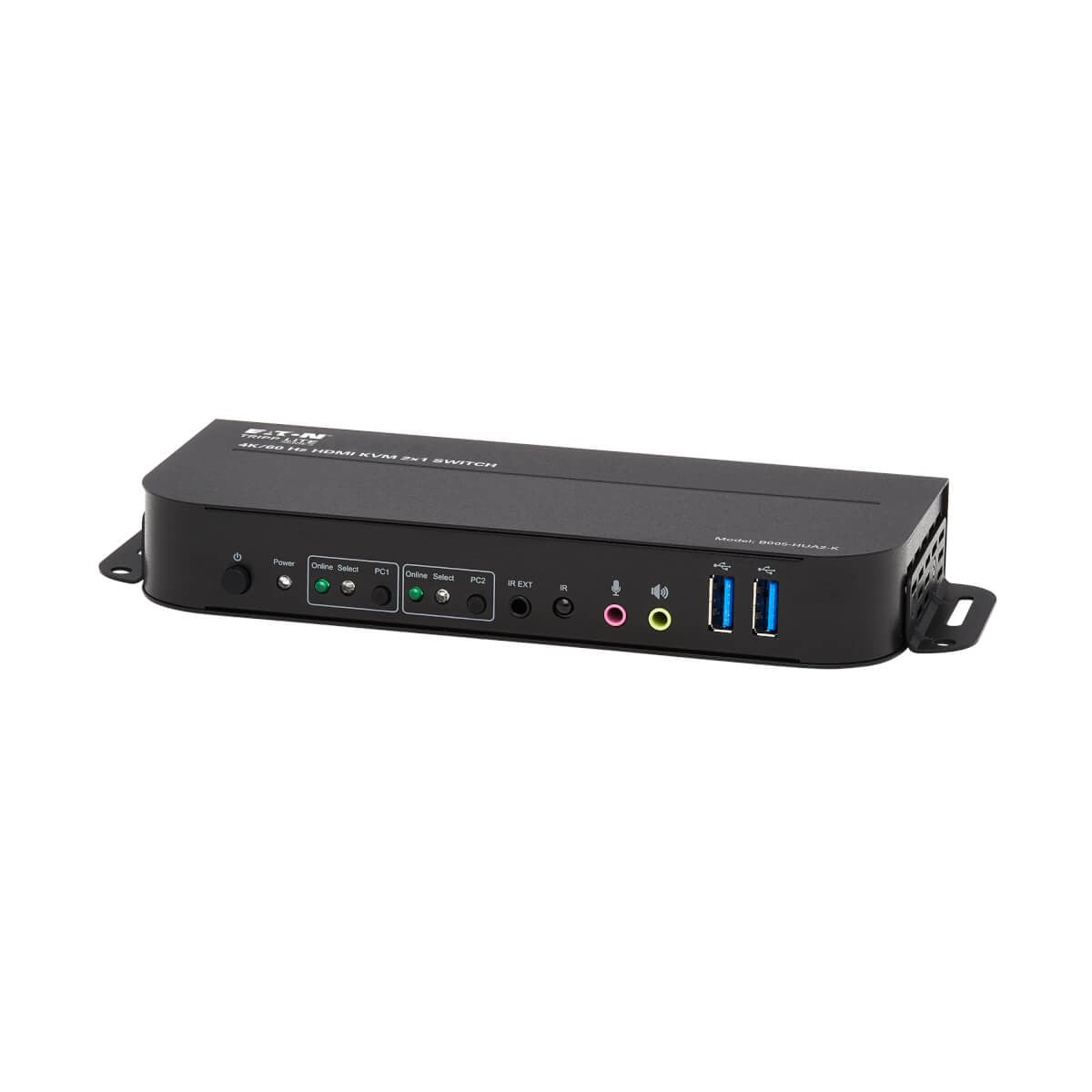 EATON TRIPPLITE HDMI KVM 2-Port 4K 60Hz 4 4 4 HDR HDCP 2.2 Support IR Remote and USB Cables KVM/audio/USB switch 2 x KVM