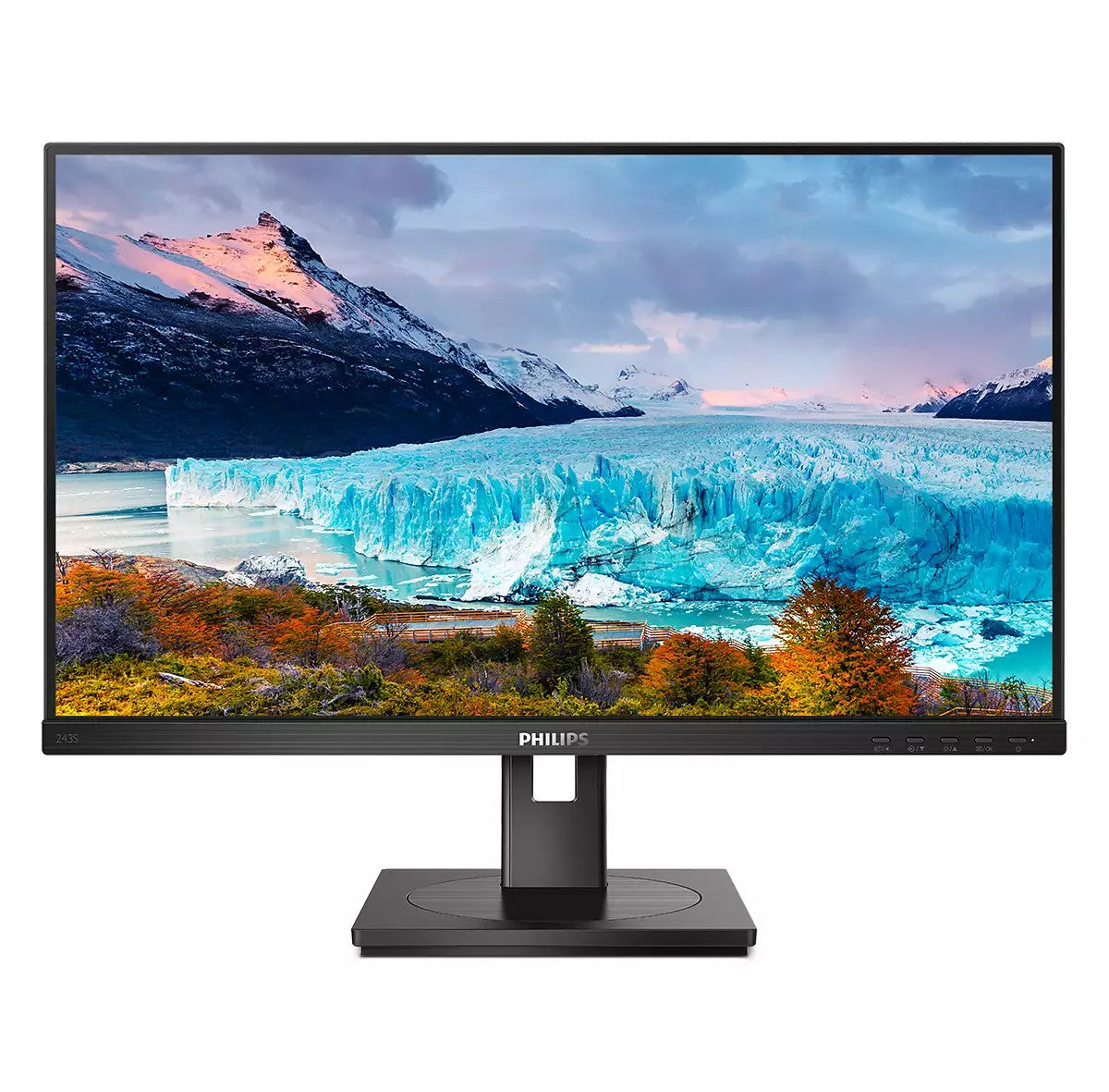PHILIPS 243S1 Écran LED - 24"-1920 x 1080 Full HD @ 75 Hz - IPS - 300 cd/m² - 1000:1 - 4 ms - HDMI, DP, USB-C - haut parleur- LAN