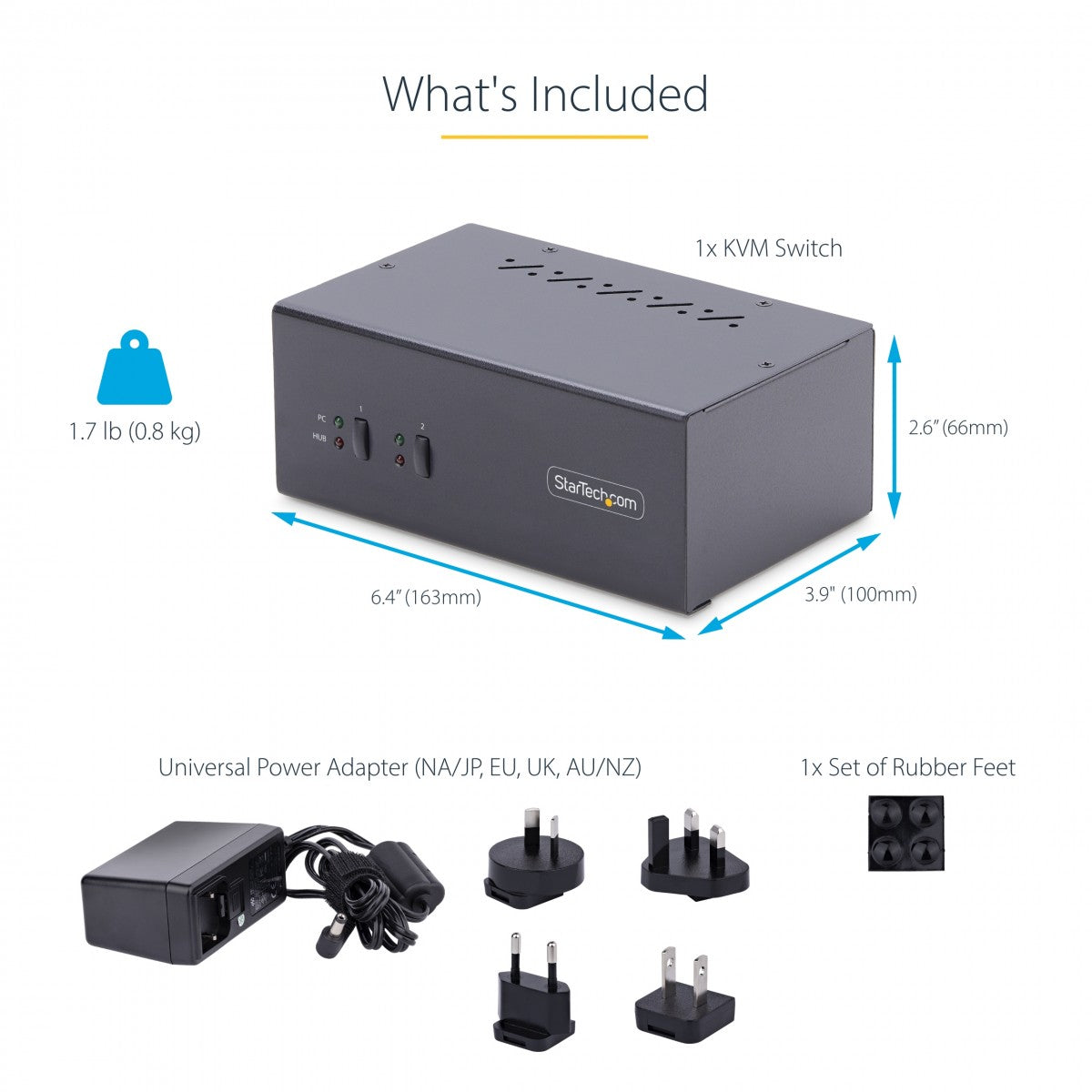 2-Port Dual-DisplayPort KVM Switch 4K