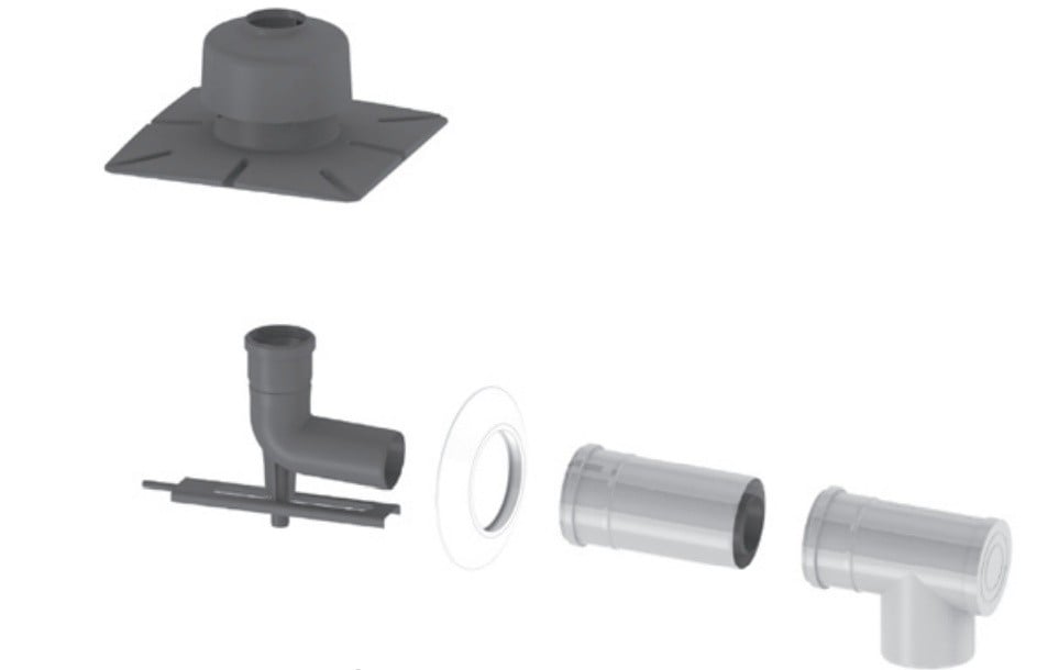 JEREMIAS BOXTWPL09060/100 Ensemble de conduits 060/100 avec embout PP