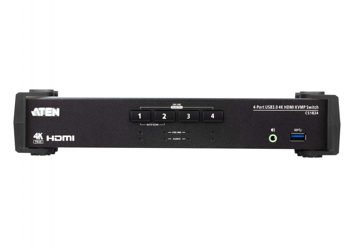 ATEN CS1824-AT-G commutateur écran, clavier et souris Noir
