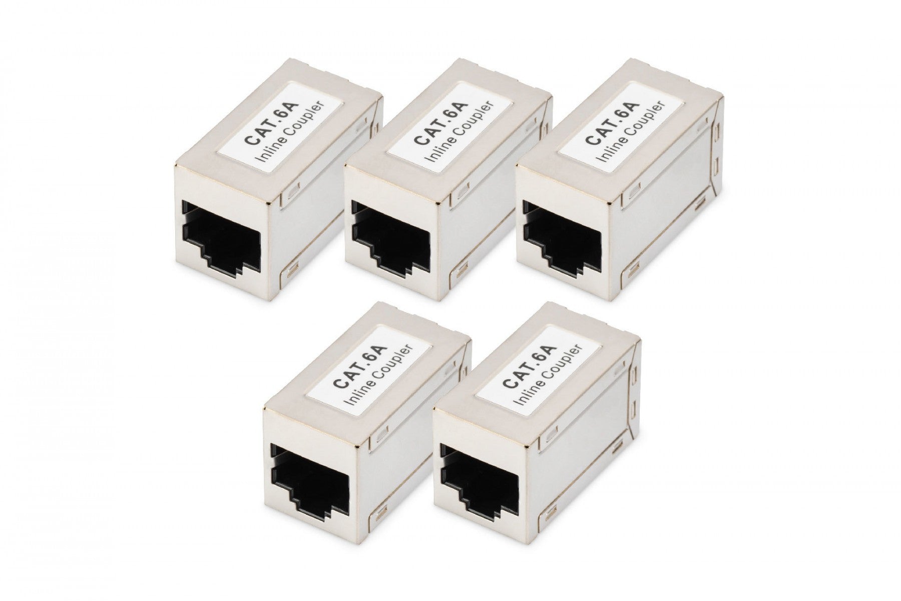 Digitus DN-93905-5 Raccords modulaires blindés CAT 6A 5 pieces Argent