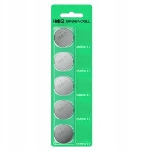 Green Cell X5CR2450 5x Pile bouton lithium CR2450 3V 600mAh
