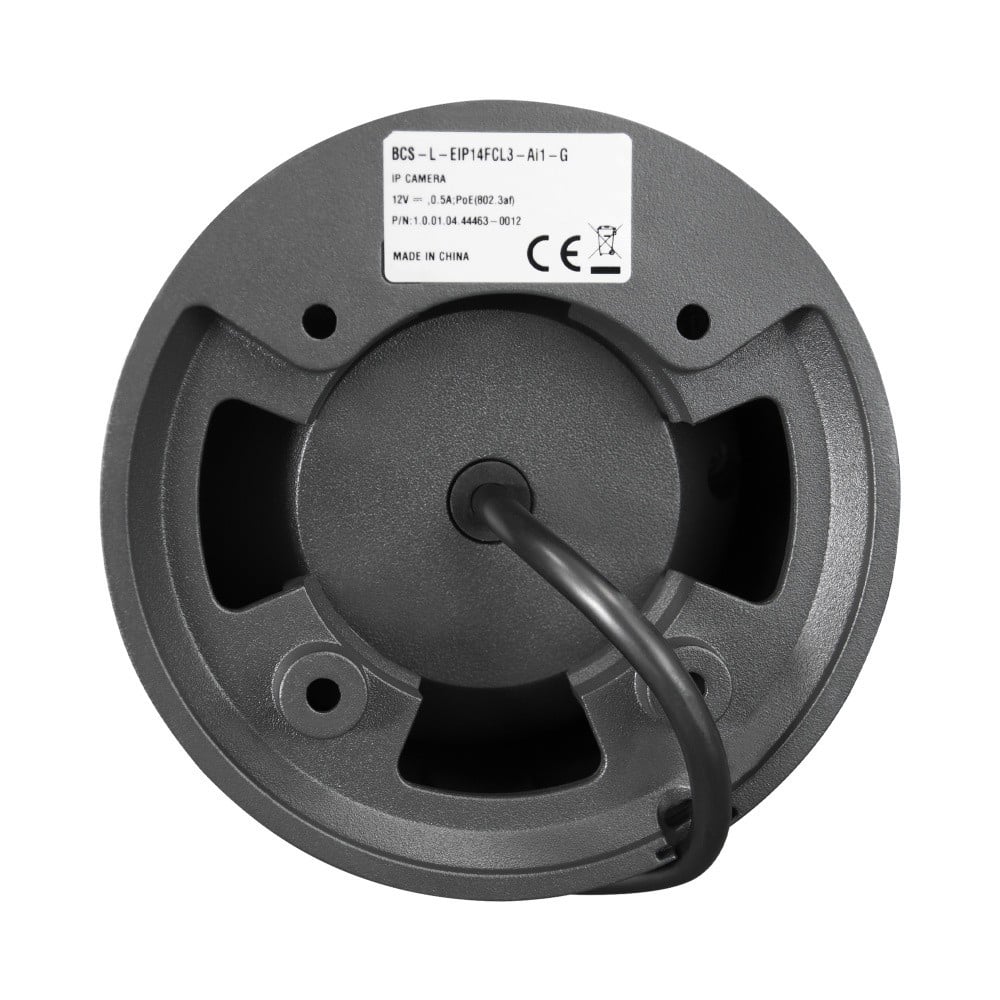 BCS BCS-L-EIP14FCL3-Ai1-G Caméra dôme IP 4MP avec technologie NightColor et microphone, IP67