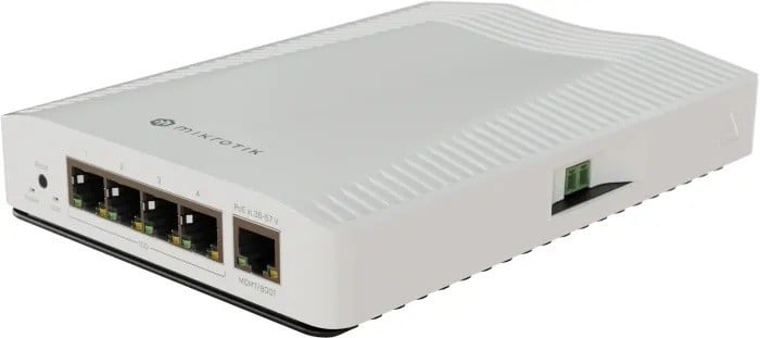 Mikrotik CRS304-4XG-IN commutateur réseau 10G Ethernet (100/1000/10000) Connexion Ethernet, supportant l'alimentation via ce port (PoE) Blanc