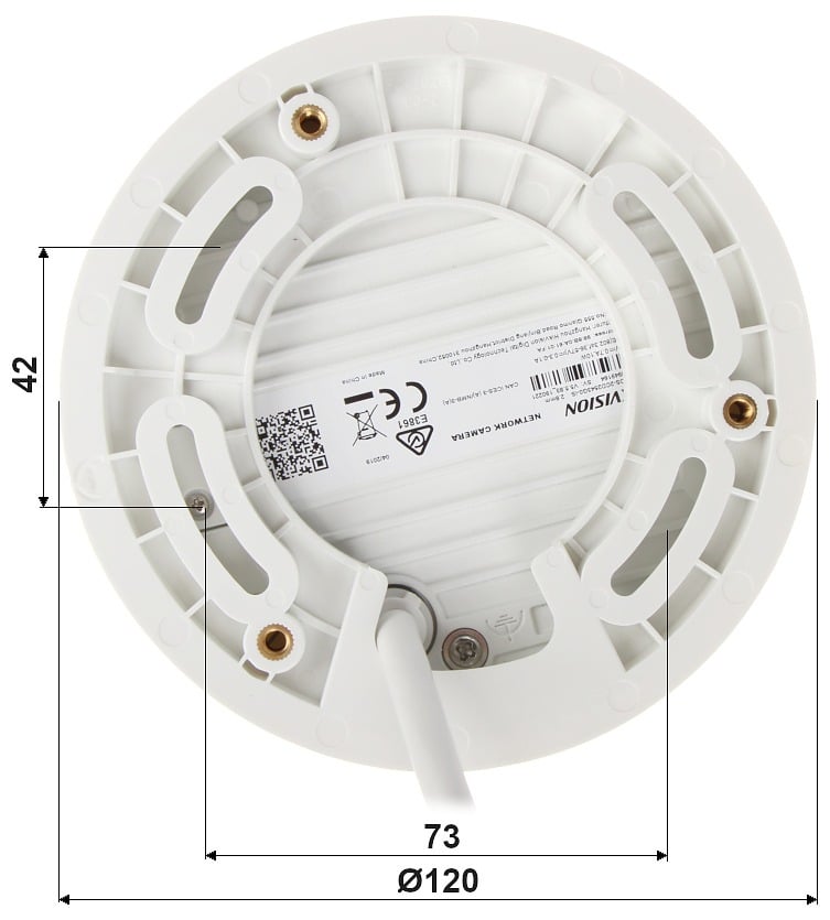 Hikvision DS-2CD2586G2-IS(2.8mm)(C) 8 MP AcuSense Fixed Mini Dome Network Camera