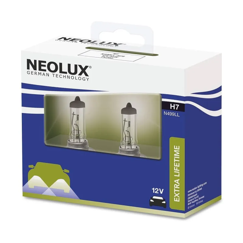 NEOLUX EXTRA LIFETIME H7 12V 55W, 2 pcs.