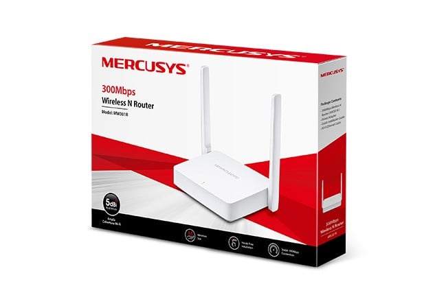 Mercusys MW301R routeur sans fil Fast Ethernet Monobande (2,4 GHz) Blanc