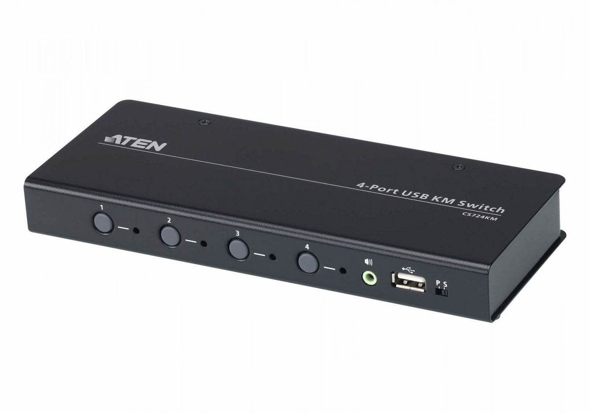 ATEN CS724KM-AT commutateur écran, clavier et souris Noir