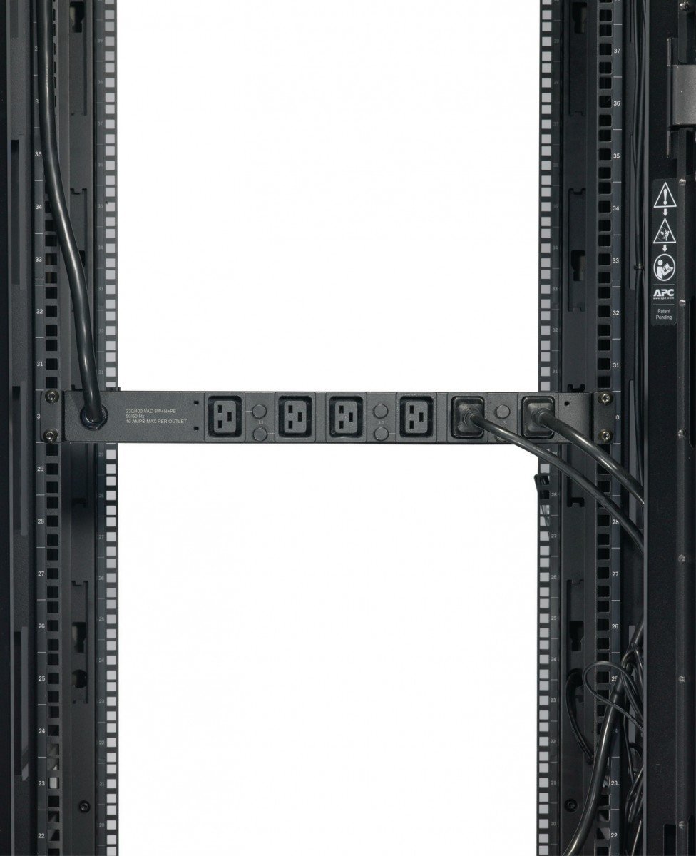 APC Basic Rack PDU Rack AC 400V 22 kW 3-phase input IEC 60309 output connectors 6 IEC 60320 C19 2.44m cord Black