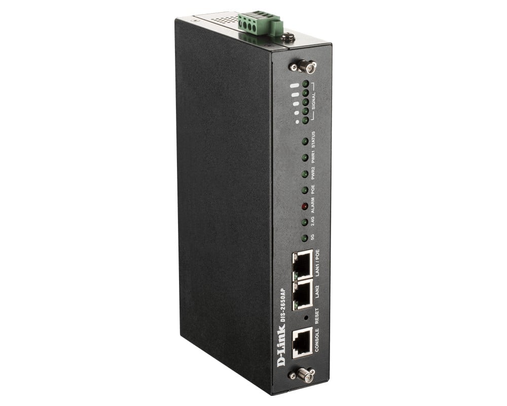 D-Link DIS-2650AP point d'acces réseaux locaux sans fil 1200 Mbit/s Noir Connexion Ethernet, supportant l'alimentation via ce port (PoE)