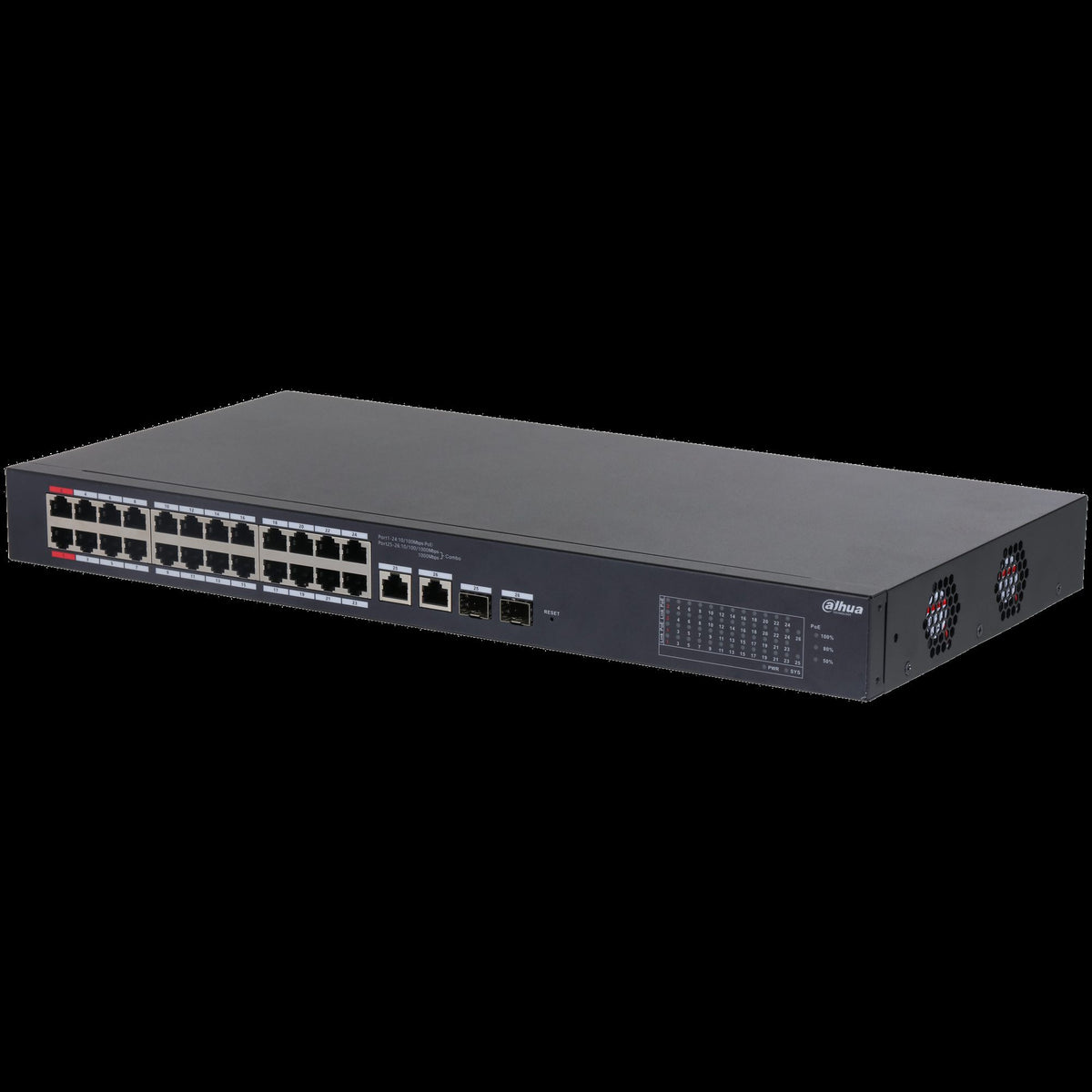 Dahua CS4226-24ET-240 26-portowy desktopowy switch zarz¹dzany w chmurze z 24 portami PoE