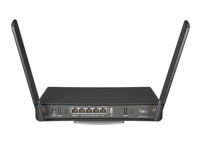Mikrotik hAP ac3 routeur sans fil Gigabit Ethernet Bi-bande (2,4 GHz / 5 GHz) Noir