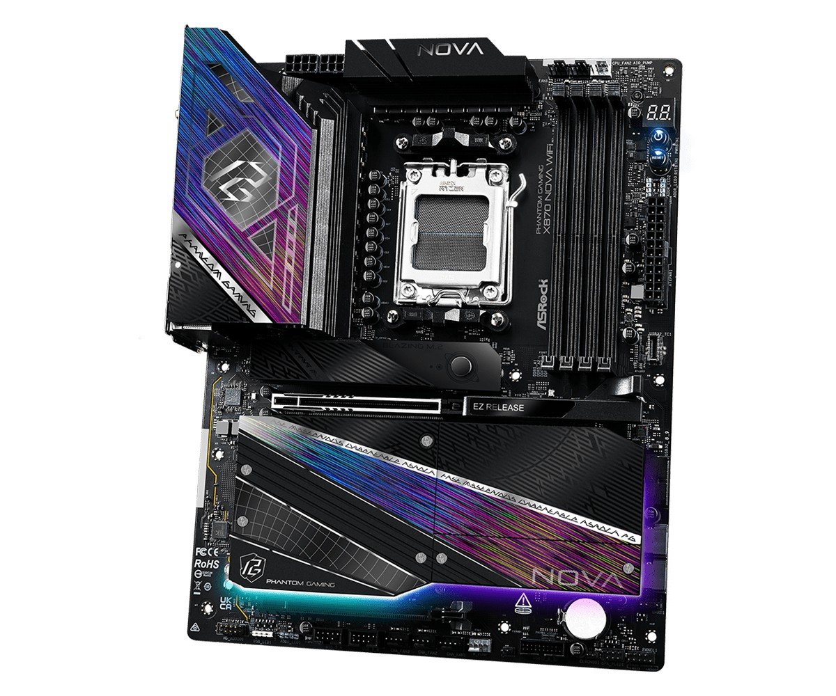 Asrock X870 NOVA WIFI AMD X870 Emplacement AM5 ATX