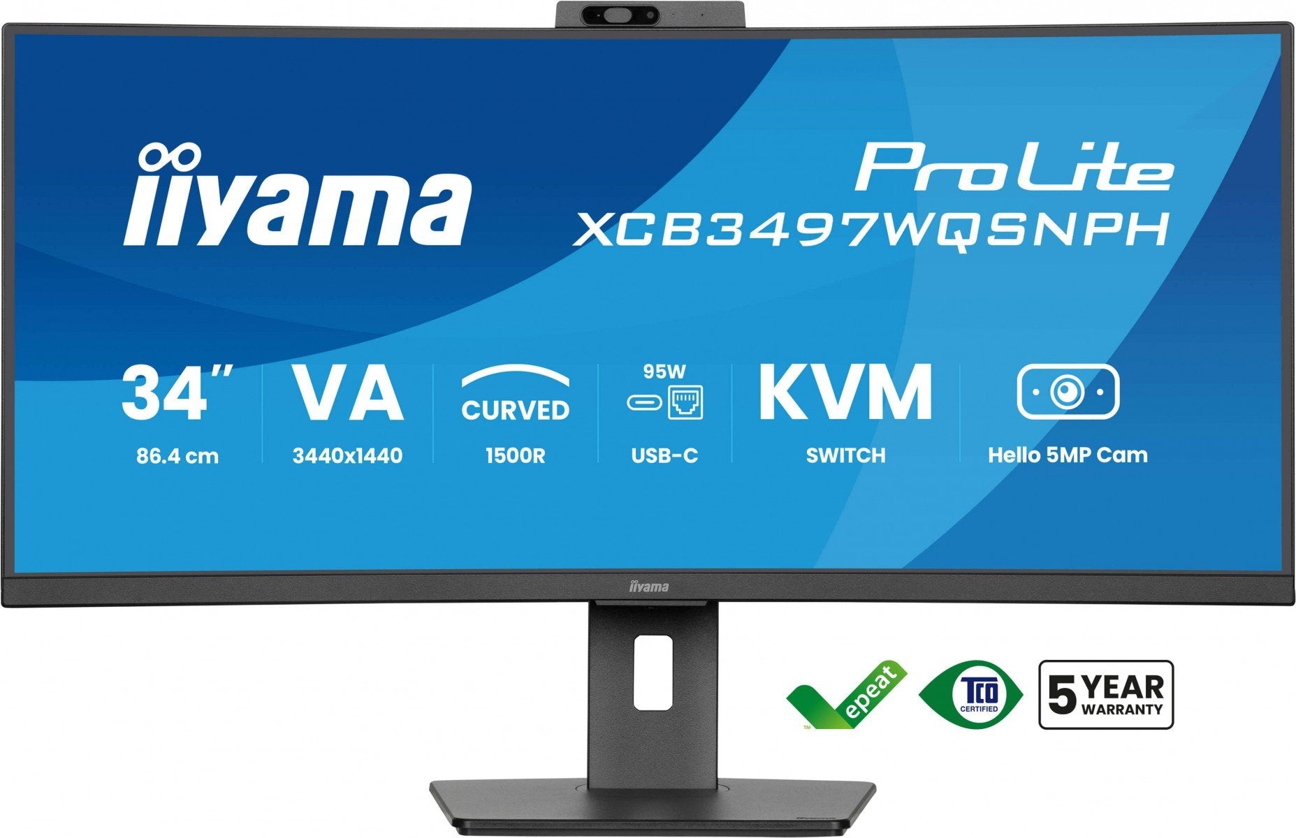 XCB3497WQSNPH-B1 34" UW Curved VA-3440x1