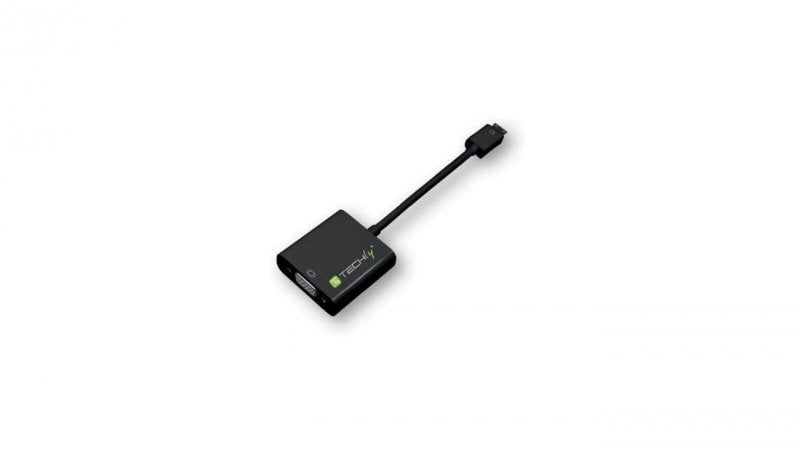 Techly IDATA HDMI-VGA-4 Adaptateur Mini HDMI C vers VGA M/F