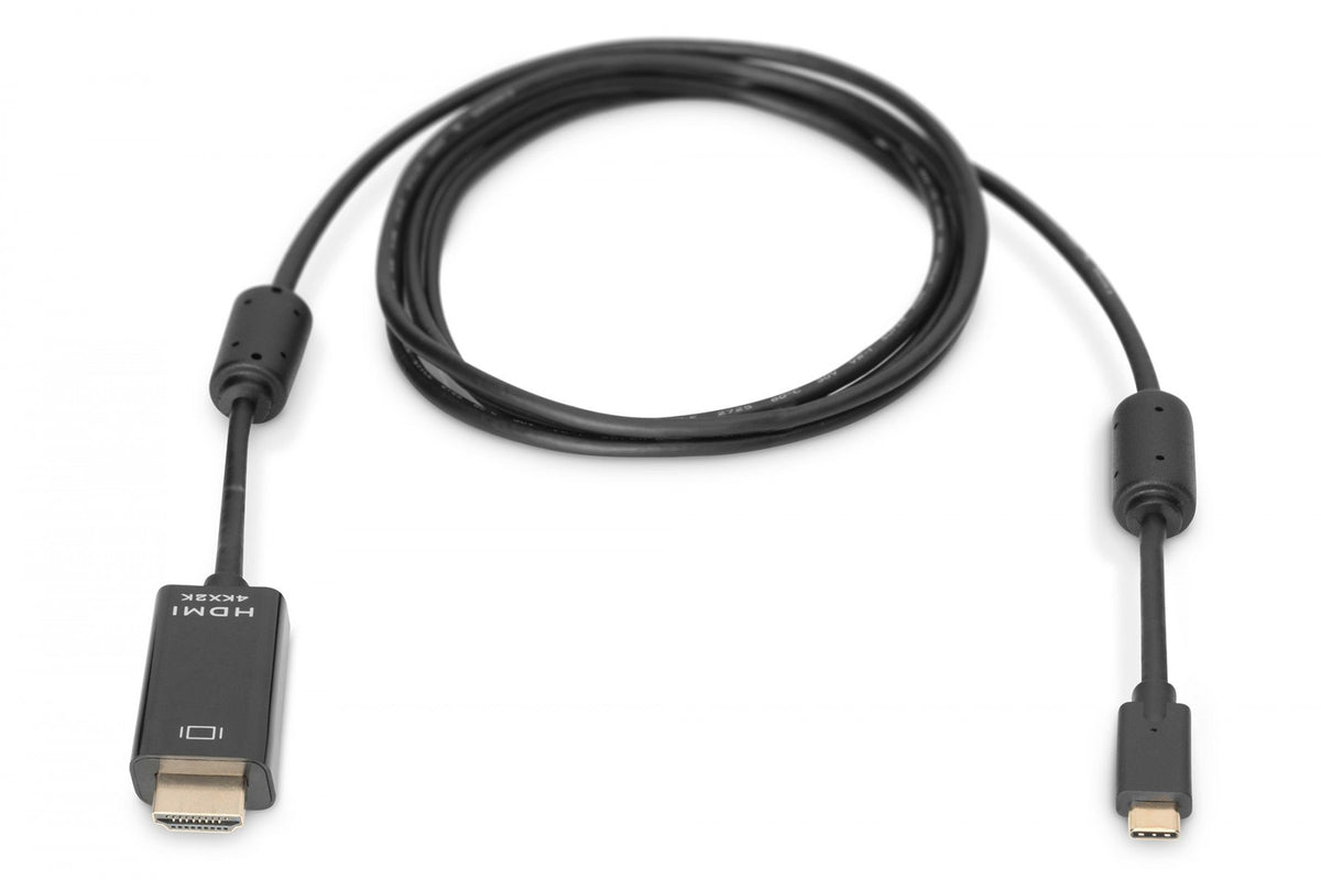Digitus AK-300330-050-S câble vidéo et adaptateur 5 m USB Type-C DisplayPort Noir