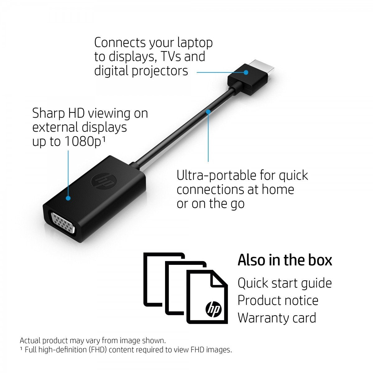 HP HDMI to VGA Adapter No localization