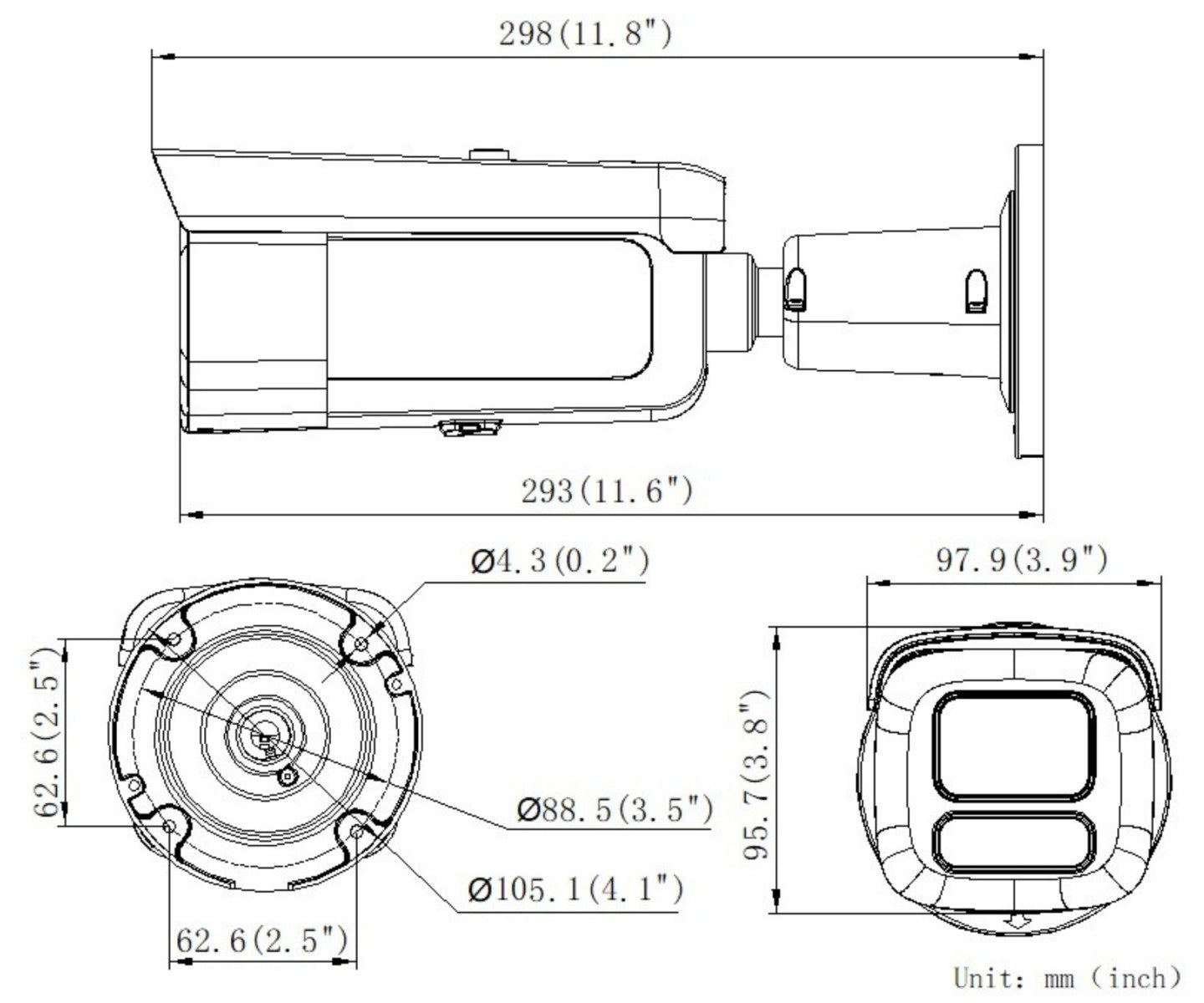 Hikvision DS-2CD2663G2-LIZS2U(2.8-12mm) 6 MP Caméra Réseau Bullet Motorisée Varifocale avec Acusense et Éclairage Hybride Intelligent