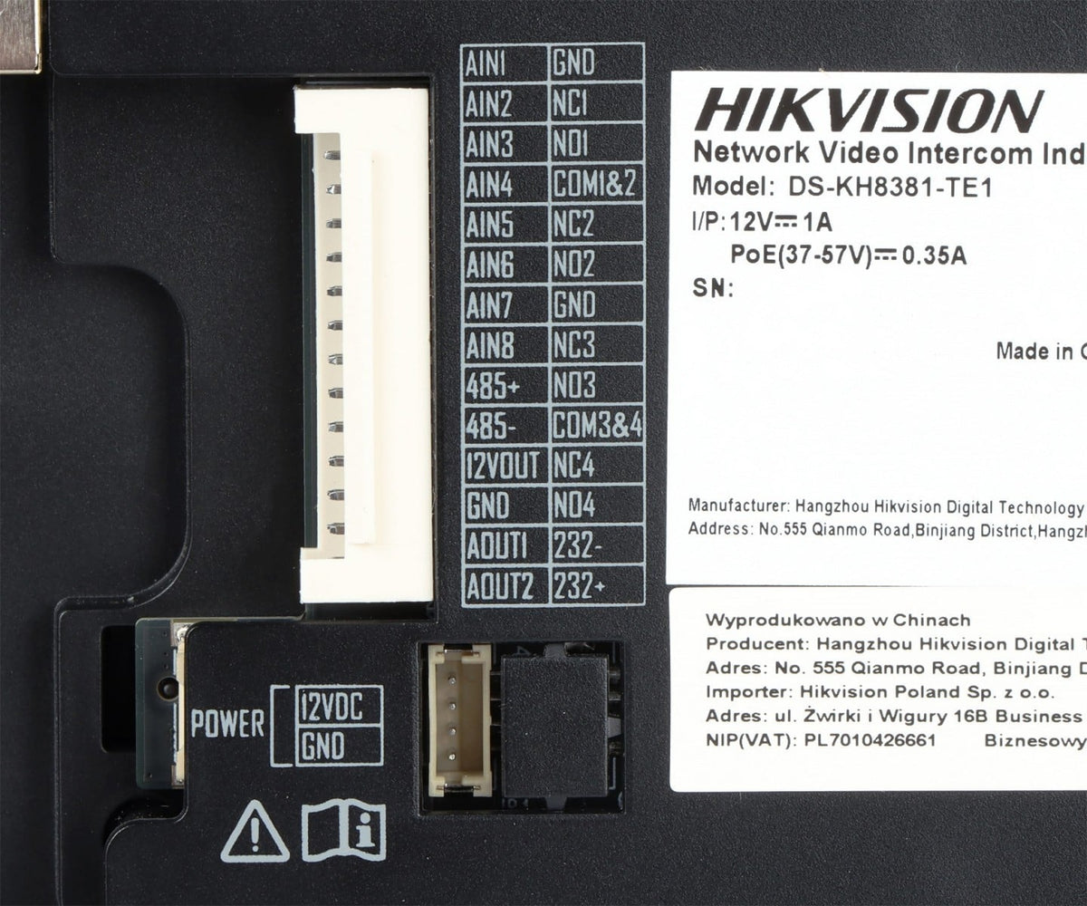 Hikvision DS-KH8381-TE1 Station intérieure série 8
