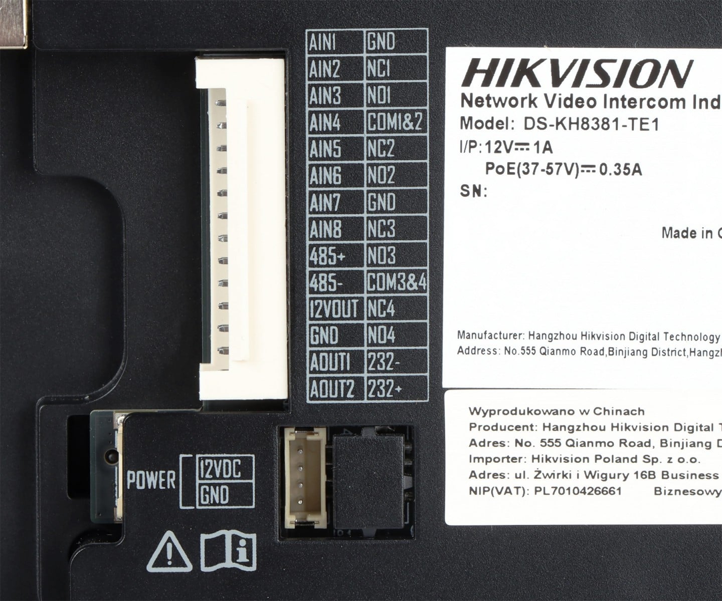 Hikvision DS-KH8381-TE1 Station intérieure série 8