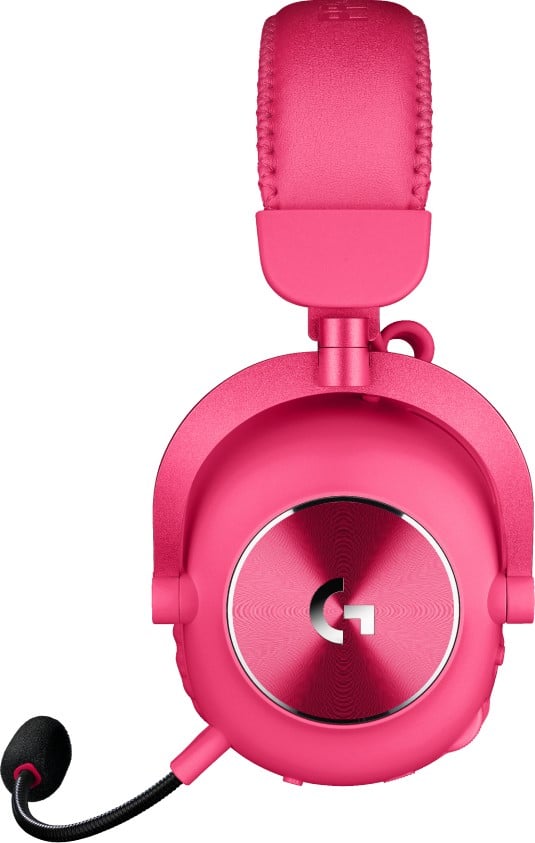 LOGITECH G Pro X 2 Headset full size Bluetooth / LIGHTSPEED wireless wired 3.5 mm jack noise isolating magenta