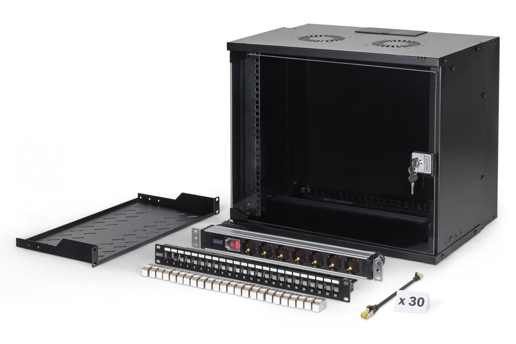 "Digitus DN-49205-SET Ensemble réseau SOHO Pro, 483 mm (19"") - 9U, 540 x 400 mm (l x p)"