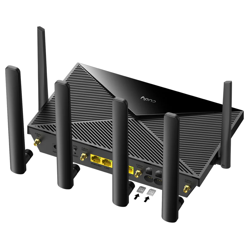 Cudy P5 routeur sans fil Gigabit Ethernet Bi-bande (2,4 GHz / 5 GHz) 5G Noir
