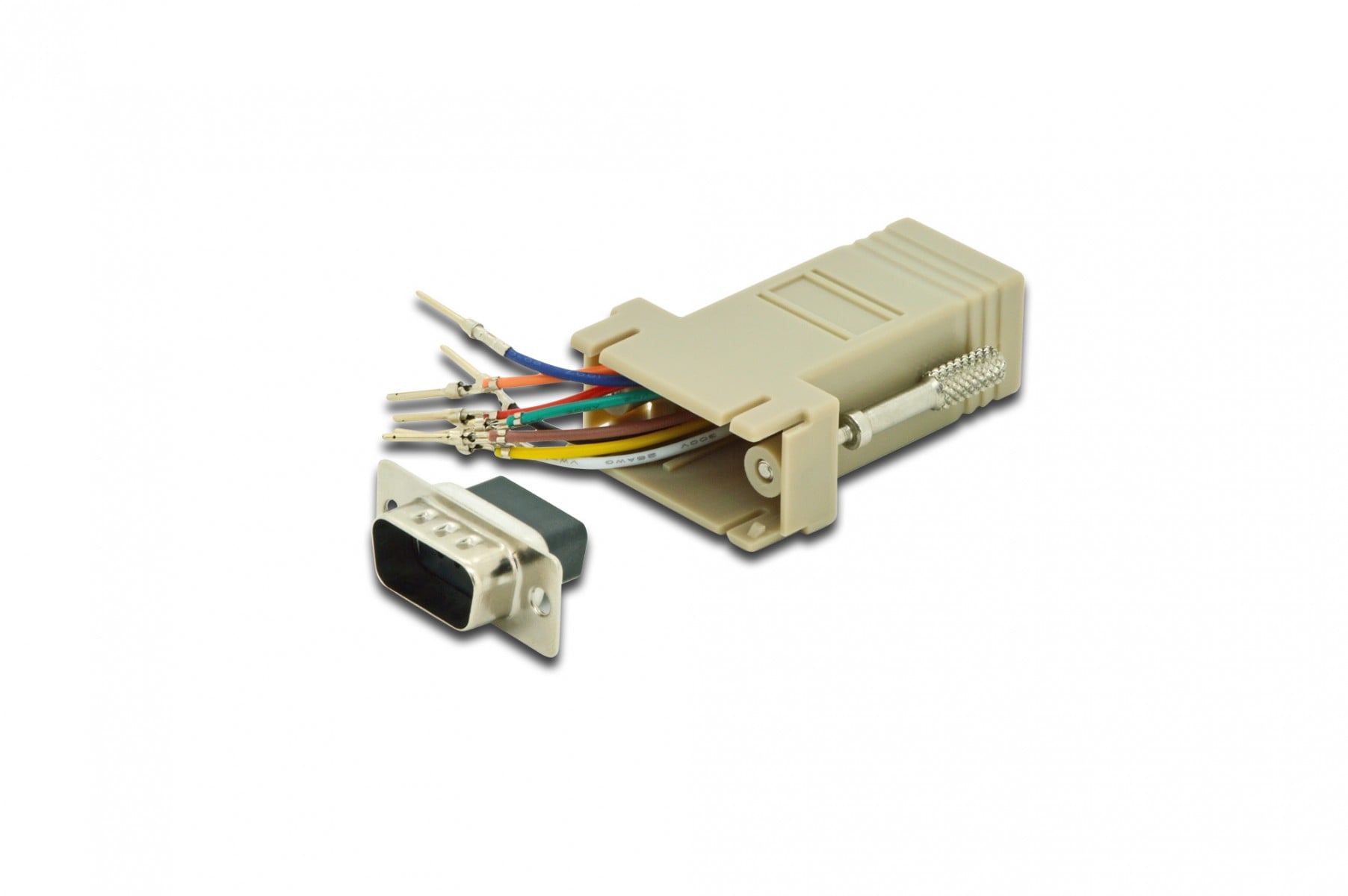 DIGITUS RS 232 adapter - RS-232 - RJ-45 - Beige