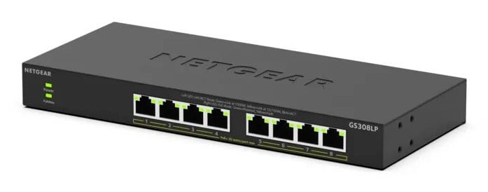 NETGEAR 8-PORT POE GIGABIT UNMANAGED SWITCH GS308LP