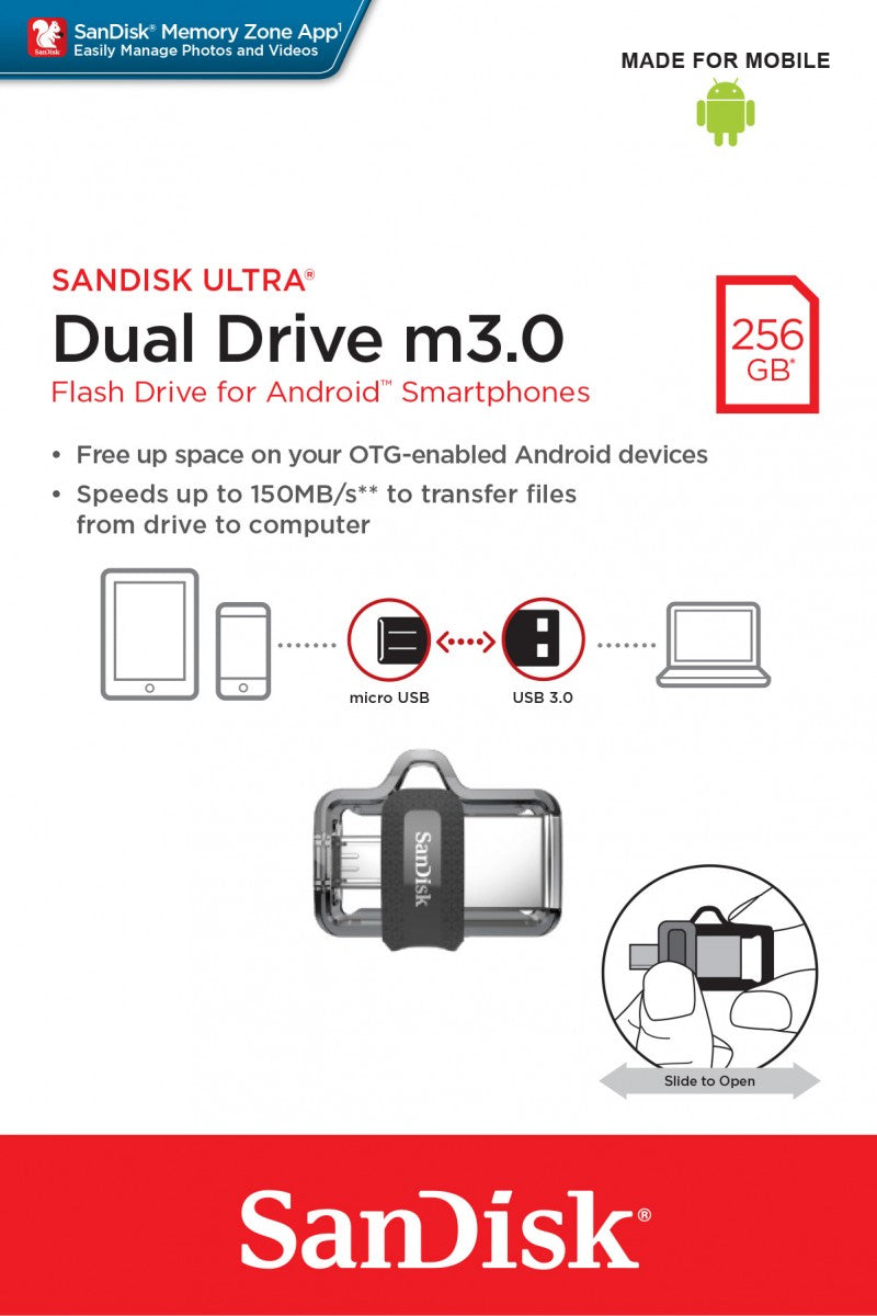 Ultra Dual Drive m3.0 256GB 130MB/s