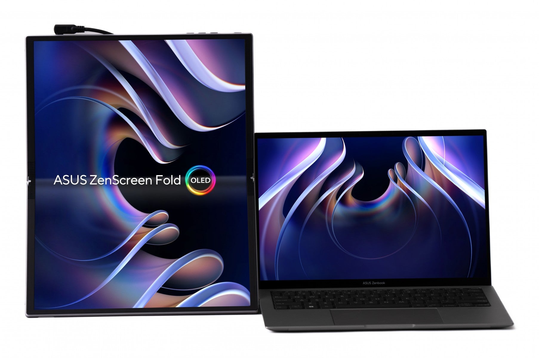 "ASUS ZenScreen Fold OLED MQ17QH écran plat de PC 43,9 cm (17.3"") 2560 x 1920 pixels Quad HD Argent"