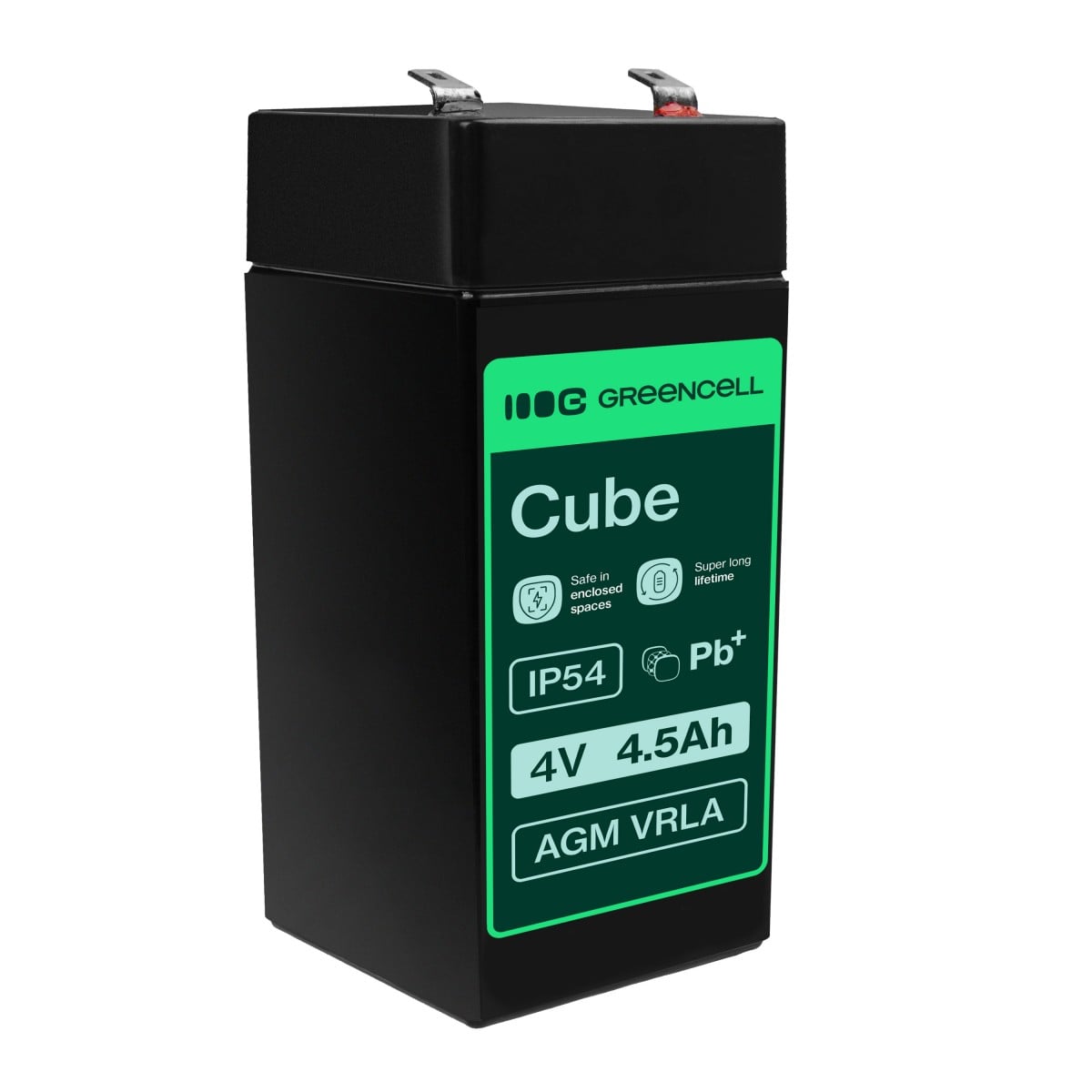 Green Cell Battery AGM VRLA 4V 4.5Ah - Battery - 4.500 mAh