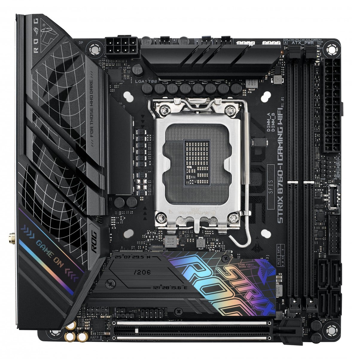 ASUS ROG STRIX B760-I GAMING WIFI LGA 1700 2xDDR5 Mini ITX 4xSATA MB 1xHDMI 2.1 1xDP 1.4 2xM.2