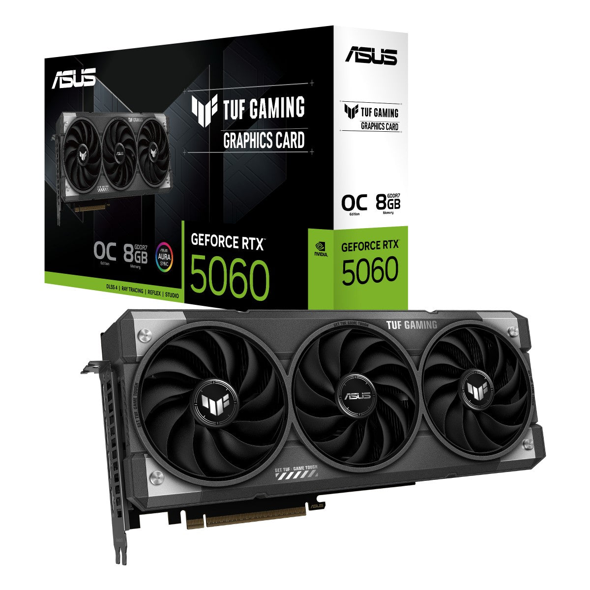 ASUS TUF Gaming GeForce RTX 5060 8Go GDDR7 OC Edition Gaming Graphics Card PCIe 5.0 HDMI/DP 2.1