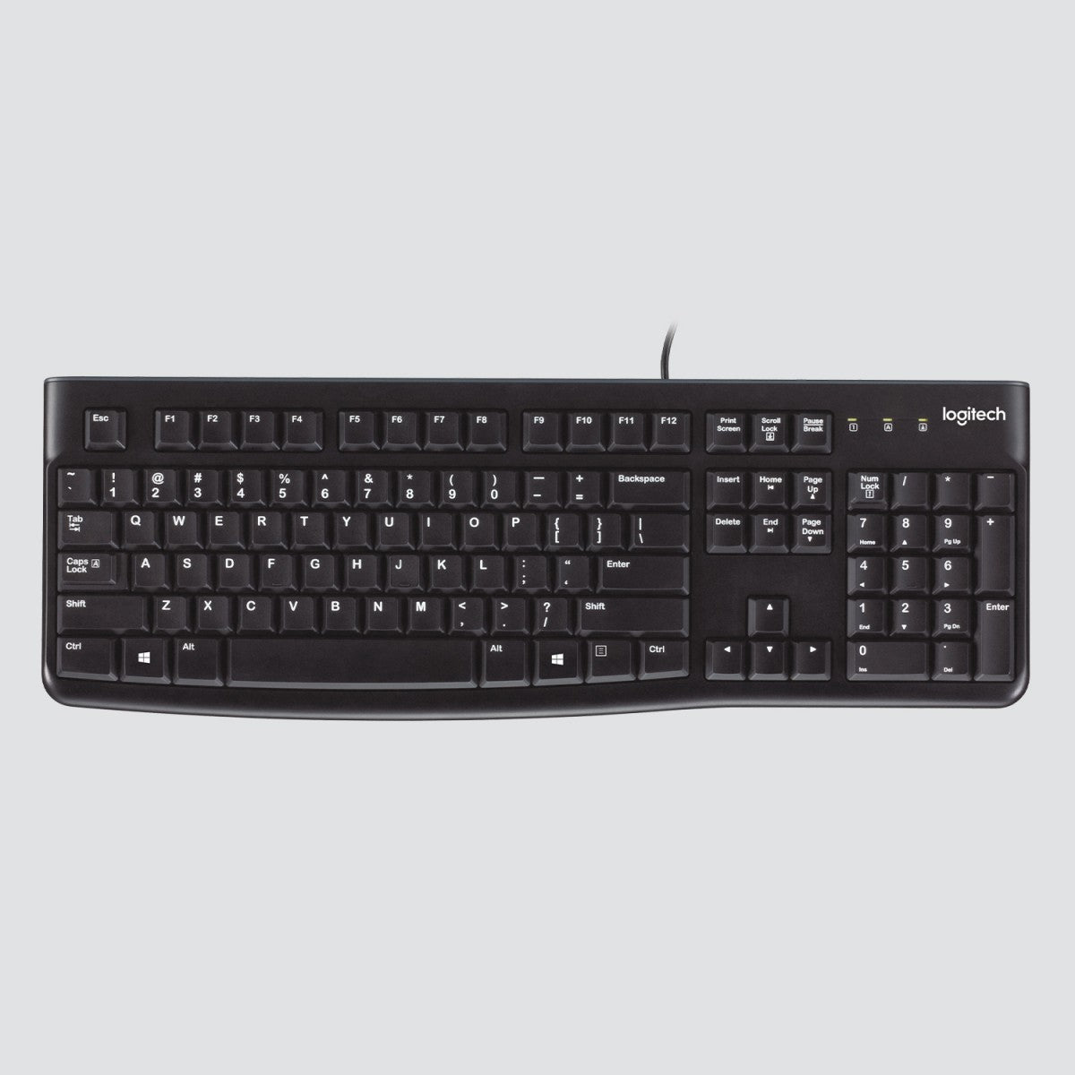 Logitech K120 clavier USB QWERTZ Suisse Noir