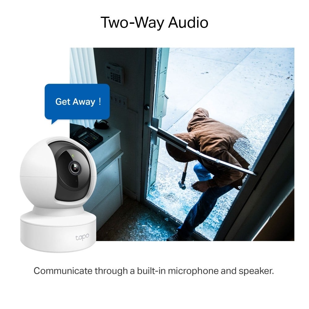 TP-LINK TAPO C212 Pan/Tilt Home Security Wi-Fi Camera 360/114deg 2K 3MP white