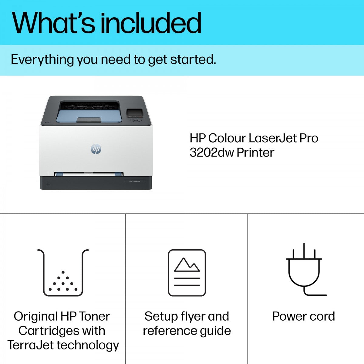 HP Color LaserJet Pro 3202dw Printer colour Duplex laser A4 600x600dpi 25ppm mono 25ppm colour 251sheets LAN USB Wi-Fi