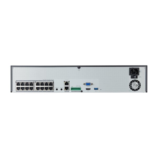 Hanwha XRN-1620SB1 Enregistreur vidéo sur réseau Noir