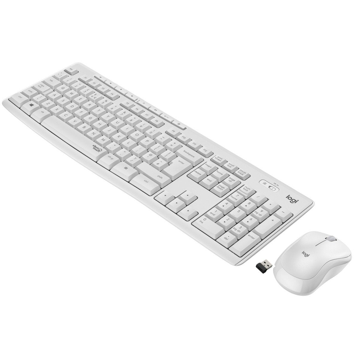 LOGITECH MK295 Silent Wireless Combo - OFF WHITE - FRA - CENTRAL