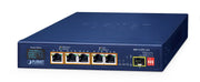 PLANET BSP-115PV-15A commutateur réseau Non-géré Gigabit Ethernet (10/100/1000) Connexion Ethernet, supportant l'alimentation via ce port (PoE) Bleu