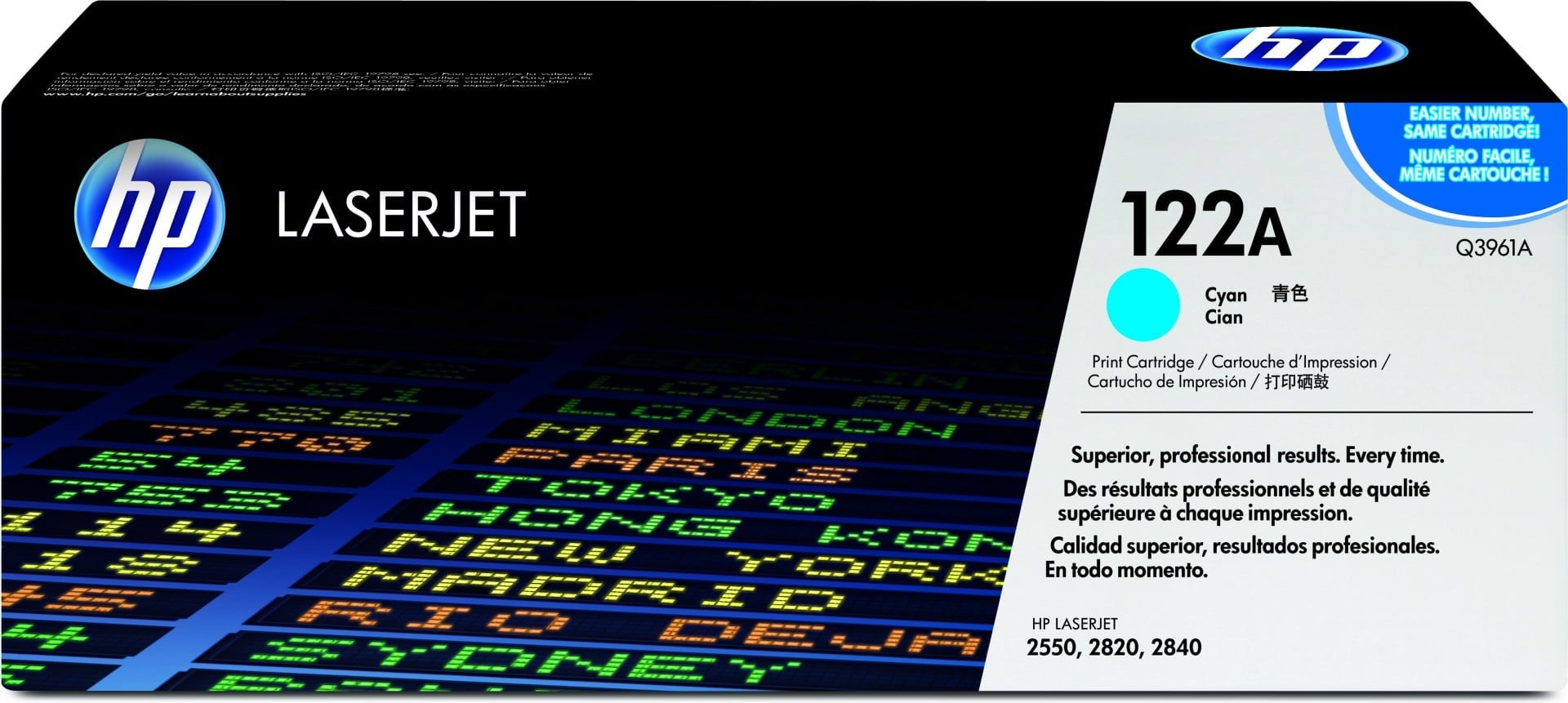 HP 122A Cyan Original LaserJet Toner Cartridge Cartouche de toner 1 piece(s)