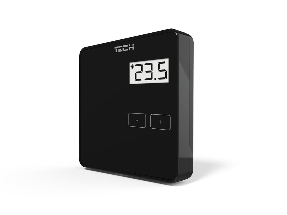TECH-CONTROLEURS WG.11.0295 R-8b thermostat d'ambiance a deux positions pour L-8 TECH Contrôleurs sans fil noir