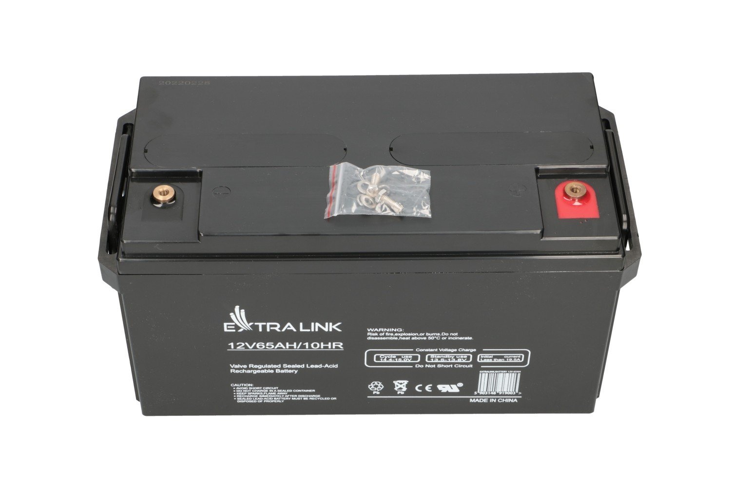 Extralink AKUMULATOR BATTERY ACCUMULATOR AGM 12V 65AH Sealed Lead Acid (VRLA)