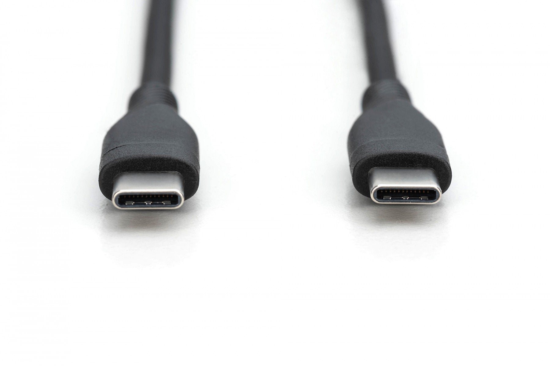 Câble d'alimentation en silicone USB-C vers USB-C, USB 2.0 60W, 1 m, noir