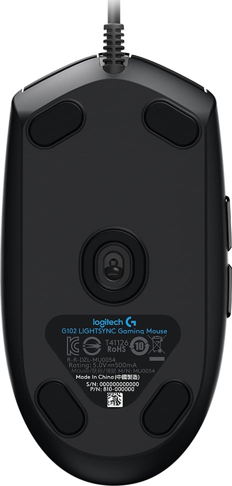 LOGITECH G102 LIGHTSYNC - BLACK - EER